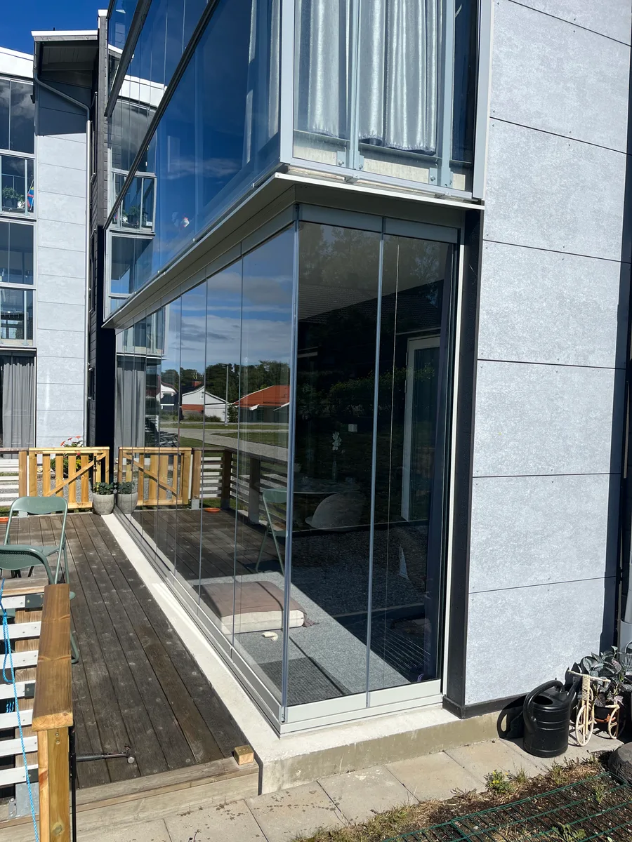Glasmontering – detalj